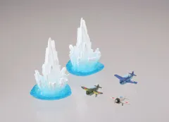 ワールドシップデフォルメ２ 史上最大の戦艦 大和・武蔵編　改【5. 零戦＆流星VSアベンジャー（Aカラー）※水柱エフェクトパーツ付属】単品/大和ガチャ/ワールドシップヤマトのサムネイル