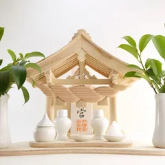 神棚《しめなわ》神具7点セット　置き専用