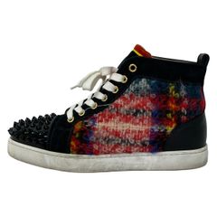 Christian Louboutin スタッズ ハイカットスニーカー23cm - メルカリ