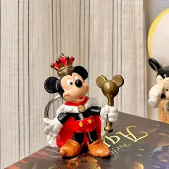 ディズニー ミッキーマウス キング キーホルダー ミッキー 王 フィギュア ヴィンテージ グッズ 鍵ホルダー 王冠