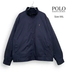 R26108/ Polo Ralph Lauren ポロ ラルフローレン ナイロン フリース ジャケット ネイビー SizeXXL