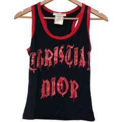 未使用に近い Dior 02SS ガリアーノ期 ゴシックロゴ タンクトップ 38 