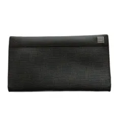 ダンヒル dunhill 長財布 二つ折り 総柄 レザー 黒 ブラック /SS ■OS ■GY11