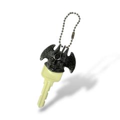 90s old stussy キーホルダー キーベース スカル ボーン ゴールド 