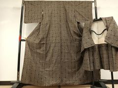 平和屋着物●本場大島紬　龍郷絣　アンサンブル　正絹　逸品　AABH5271ph 平和屋着物○本場大島紬 龍郷絣 アンサンブル 正絹 逸品 AABI1204fy