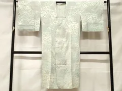 平和屋着物＃道行コート　霞文　暈し染め　ロング丈　正絹　逸品　CABF3884ev
