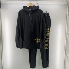 【中古】1PIU1UGUALE3 ナイロンジャケット セットアップ(ドローコード欠品) ブラック サイズXXL[24]のサムネイル