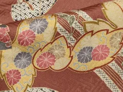 平和屋着物■上質な小紋　草花文　金彩　鈴乃屋扱い　正絹　逸品　CABF6714ou
