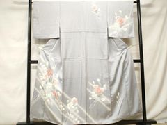 付け下げ　花模様　菊花　桔梗　着物　008k 付け下げ 花模様 菊花 桔梗 着物 008k - メルカリ