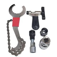 自転車用 工具セット マルチ ツール 六角レンチ 工具 修理キット チェーンカッター ボトムブラケット セット タイプBのサムネイル