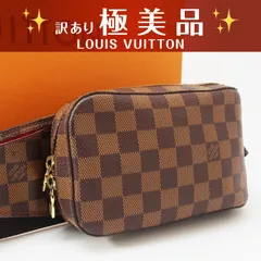美品 ルイヴィトン ダミエ ジェロニモス ボディバッグ クロスバッグ ブラウン LOUIS VUITTON（ルイ・ヴィトン） ジェロニモス ダミエ ボディバッグ