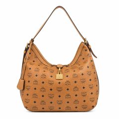 ♡J61002 MCM ヴィセトス ショルダーバッグ 総柄 ブラウン - メルカリ