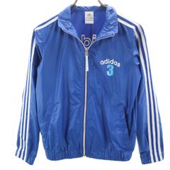 adidas アディダス ウインドブレーカー M ブルー ジャケット レディース 古着