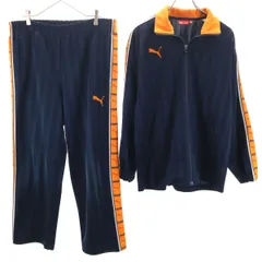 PUMA プーマ トラックジャケット 上下 セットアップ S-M/M ネイビー ジャージ メンズ 古着
