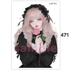 オリジナル人物ステッカー【471】