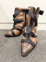 Chloe  ショートブーツ パイソン型押し  37 1/2（37.5）のサムネイル