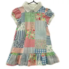 Ralph Lauren ラルフローレン 総柄 ポロシャツワンピース size12M/マルチカラー