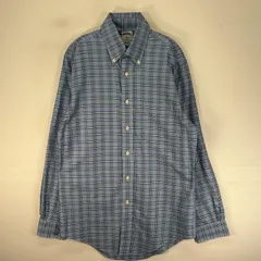 古着 ブルックスブラザーズ Brooks Brothers 長袖シャツ ボタンダウン 胸ポケット S  ブルー系 チェック メンズのサムネイル