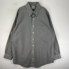 古着 ブルックスブラザーズ Brooks Brothers 長袖シャツ ボタンダウン 胸ポケット L  ブラック系 チェック メンズのサムネイル