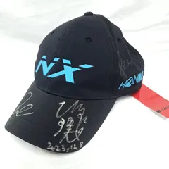 未使用★タグ付 女子ゴルフプロ 蛭田みなみ 葭葉ルミ 吉川桃 サイン入りキャップ HONMA NXのサムネイル