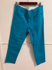 (^w^)b  Simplicite plus ターコイズブルー クロップドパンツ Lサイズ OM12341MRのサムネイル