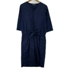 TOMMY HILFIGER トミーヒルフィガー  Vネック ワンピース size6/ネイビー