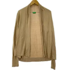 UNITED COLORS OF BENETTON ユナイテッドカラーズオブベネトン ボタンレスカーディガン sizeS/ベージュ