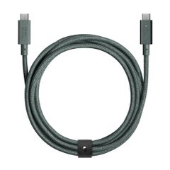 Native Union Type-C Belt Cable Pro - 240W USB-C to USB-C 2.4m 超強力充電ケーブル レザーストラップ付き - iPhone Air、17e、17 Pro Max、MacBook Pro 14 ...