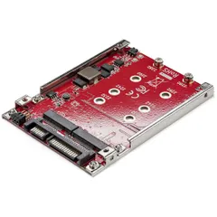 StarTech.com 2スロットM.2 - SATAアダプタ 2.5インチドライブベイ対応 RAID 2x M.2 NGFF SSDアダプタ SATA 3.0(6Gbps) S322M225R