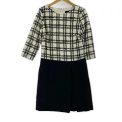 UNTITLED  アンタイトル   ドッキングワンピース size2/ホワイト×ブラック