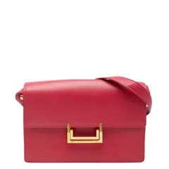 サンローラン クラシック ルル 斜め掛け ショルダーバッグ ピンク レザー レディース SAINT LAURENT【1-0230167】