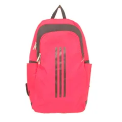 アディダス adidas リュックサック デイパック 赤 レッド 3本線デザイン サイドポケット フロントジップポケット /IB ■GY99