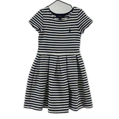POLO RALPH LAUREN ポロ・ラルフローレン ボーダー ボックスプリーツワンピース sizeS(7)/ネイビー×ホワイト