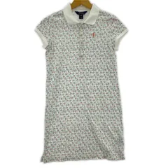 POLO RALPH LAUREN ポロ・ラルフローレン フラワー柄ワンピース sizeL(12-14)150/80/ホワイト系