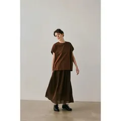 KELEN (ケレン) | YACCO SILHOUETTE TEE "LEMN" (brown) size M | トップス カットソー プルオーバーのサムネイル