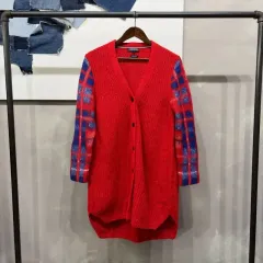 (95) Tommy Hilfiger トミーヒルフィガー レディース カジュアル モヘア カーディガン ロング丈