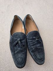 GW中割引【極美品】Bally Scribeスエードタッセルローファー 純正袋付 GW中割引【極美品】Bally Scribeスエードタッセルローファー 純正袋付