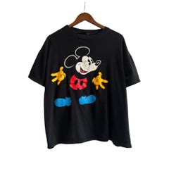 90s OSFA】Mickey & Co. 逆さミッキー Tシャツ 黒 - メルカリ