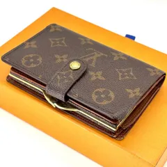 【品は細部に宿る】　LOUIS VUITTON　二つ折り財布 がま口 モノグラムヴィエノワ コンパクトウォレット　ブラウン