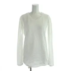 ミッシェルクランオム M.K HOMME Tシャツ 46 白 ホワイト 織り柄 Vネック 長袖 /APのサムネイル