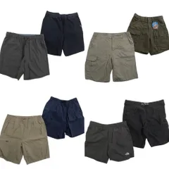 古着卸 まとめ売り アウトドアブランドMIX ショートパンツ 8枚セット ( メンズ M ) コロンビア エディーバウアー 中古 古着 NE6344