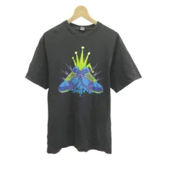 ステューシー STUSSY Tシャツ L ダークグレー グラフィックプリント クルーネック 半袖 /NP ■ECD003