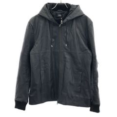 old gap leather レザー フーディ パーカー ラムレザー y2k - メルカリ