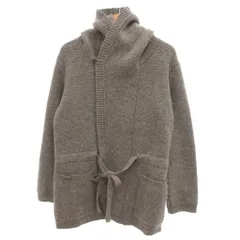 コムサメン COMME CA MEN フーデッド ガウンカーディガン ロング丈 ウール M グレー /UOのサムネイル