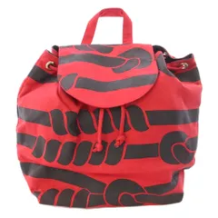 ヴィヴィアンウエストウッド Vivienne Westwood リュックサック デイパック 総柄 キャンバス 赤 レッド 黒 ブラック /TKのサムネイル
