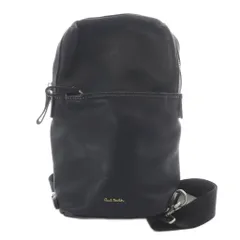 ポールスミス PAUL SMITH レザー ボディバッグ ショルダーバッグ ロゴ 黒