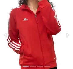 (レアカラーアイテム)adidas アディダス ヨーロッパ トラックジャージジャージ 朱色レッド白 85サイズ