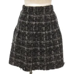 ドルチェ&ガッバーナ ドルガバ DOLCE&GABBANA ツイード スカート ミニ チェック グレー 38 ■GY62のサムネイル