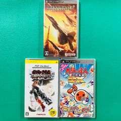 [3-Piece Set] PSP Ace Combat X2 Joint Assault, Tekken DARK RESURRECTION, Taiko no Tatsujin Portable DX (PlayStation Portable)