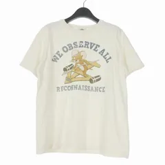 トイズマッコイ TOYS McCOY TOM & JERRY WE OBSERVE ALL トム＆ジェリー プリントTシャツ カットソー 半袖 L オフホワイト 白のサムネイル
